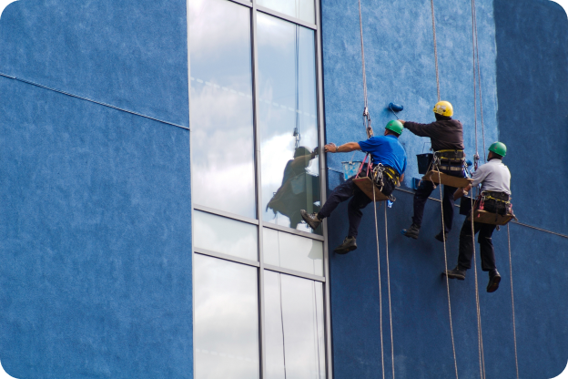 Rope Access High Rise Building Painting